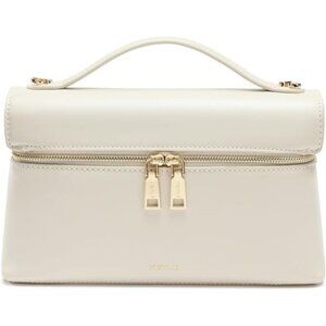 Women's Top Handle Bag Vegan Leather Beige